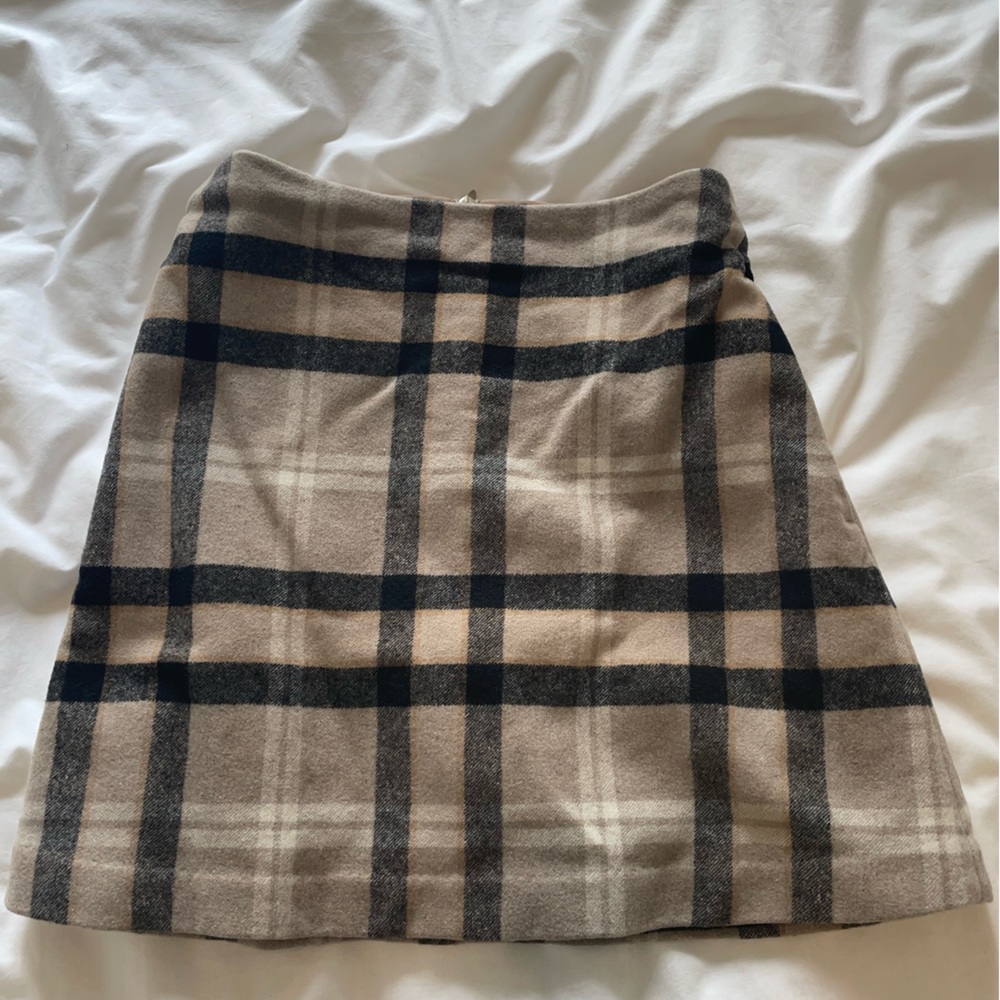 Wilfred plaid skirt